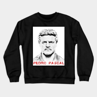 pedro pascal visual art Crewneck Sweatshirt